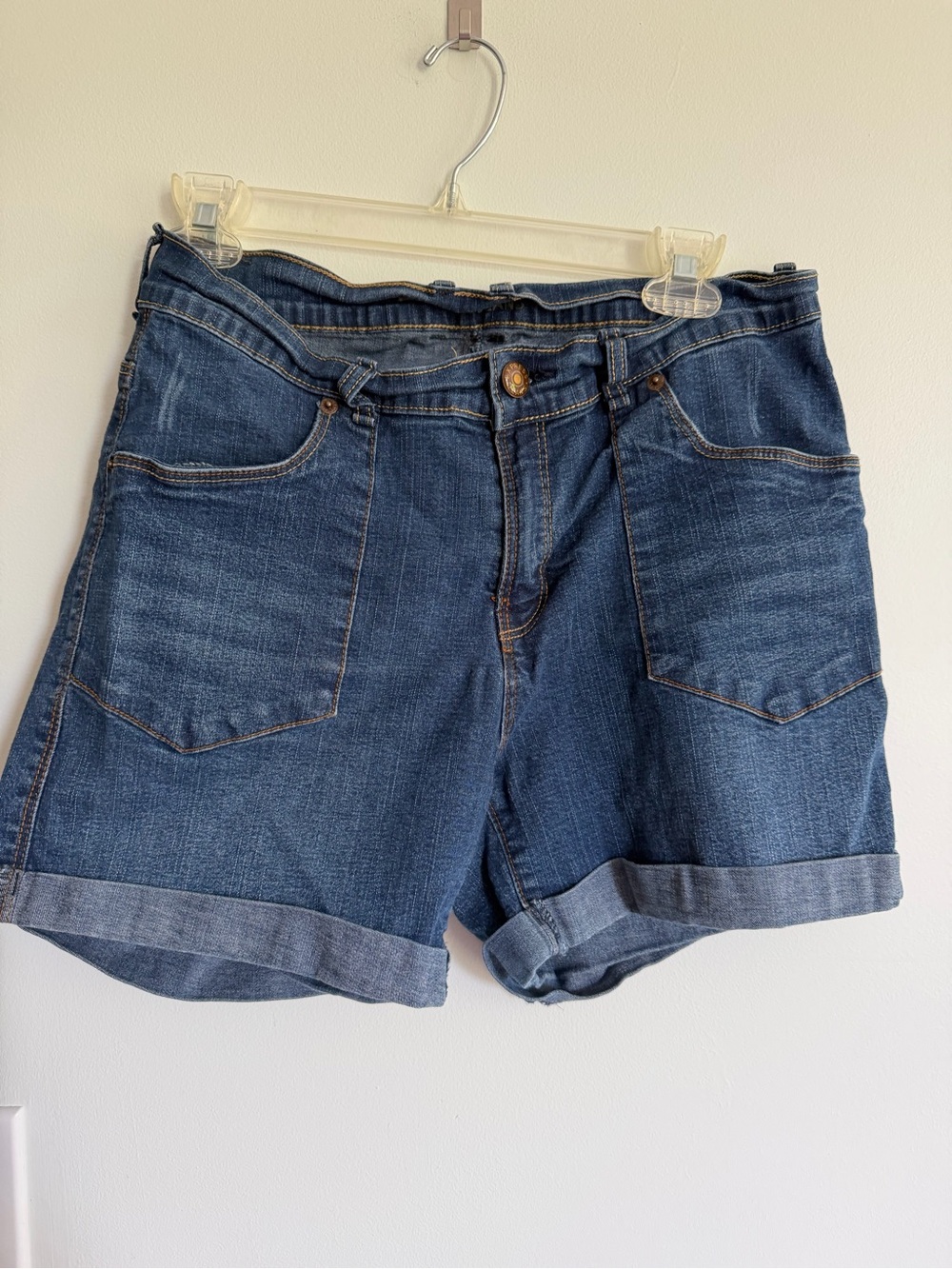 Express Classic Blue Denim Women's Shorts Summer Versatile Cotton Everyday